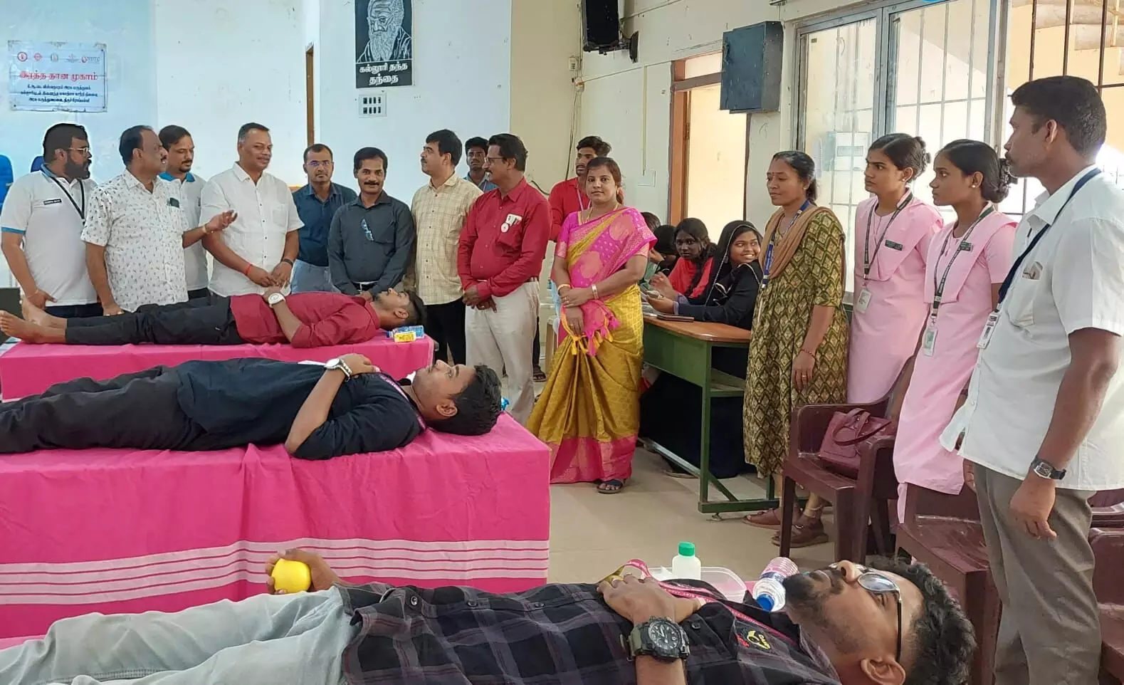 பெடரல் வங்கி சார்பில் திருச்சி பெரியார் கல்லூரியில் ரத்த தான முகாம் பெடரல் வங்கி சார்பில் திருச்சி பெரியார் கல்லூரியில் ரத்த தான முகாம்
