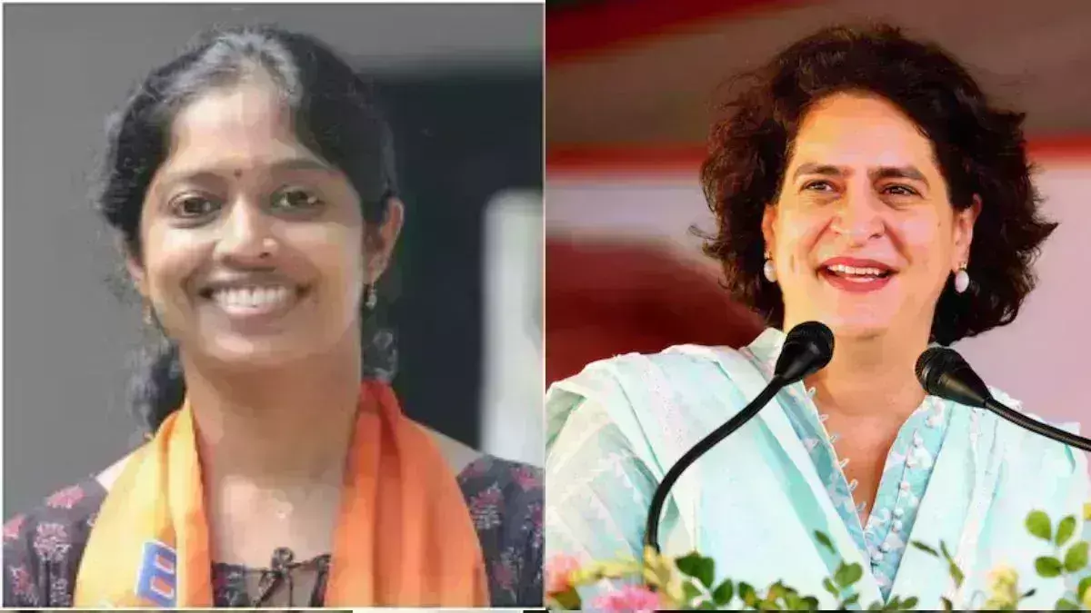 வயநாடு இடைத்தேர்தலில் பிரியங்கா காந்தியுடன் மோதும் முன்னாள் கவுன்சிலர் வயநாடு இடைத்தேர்தலில் பிரியங்கா காந்தியுடன் மோதும் முன்னாள் கவுன்சிலர்