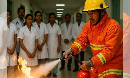 பிள்ளாநல்லூர் அரசு மருத்துவமனையில் தீ பாதுகாப்பு ஒத்திகை