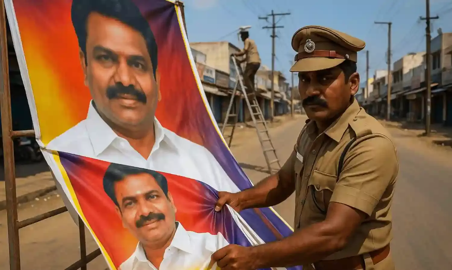 பாதுகாப்பு முக்கியம் – அனுமதி இல்லாமல் பேனர் வைத்த நபர் கைது பாதுகாப்பு முக்கியம் – அனுமதி இல்லாமல் பேனர் வைத்த நபர் கைது