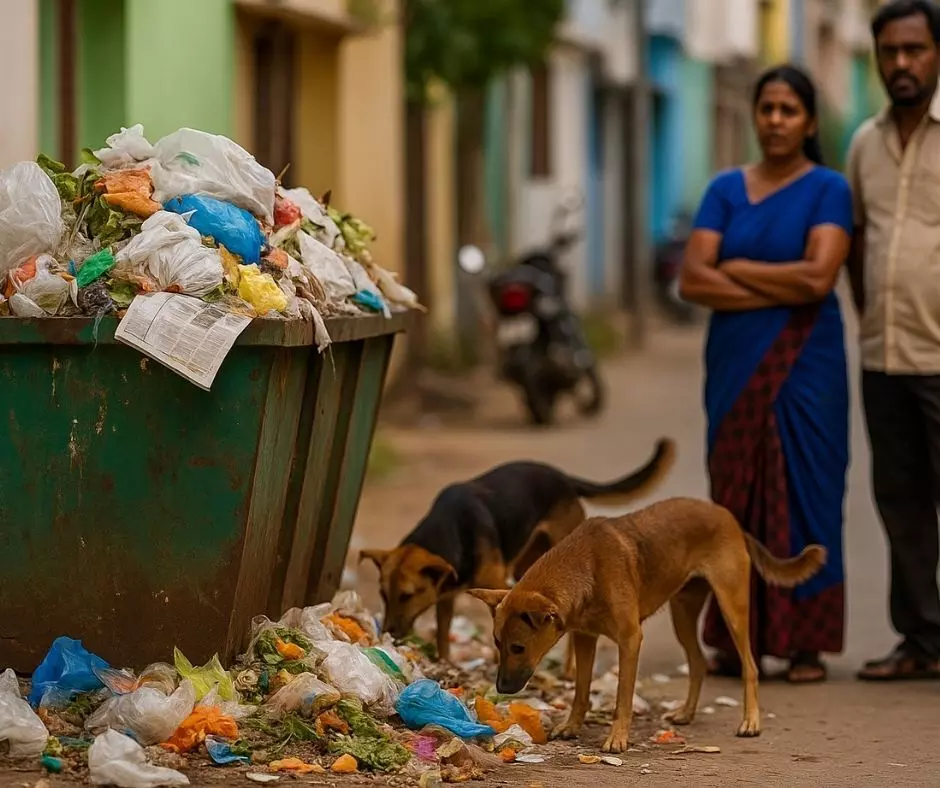 ஈரோடு, வார்டு 39-ல் குப்பை வெள்ளம் ஈரோடு, வார்டு 39-ல் குப்பை வெள்ளம்