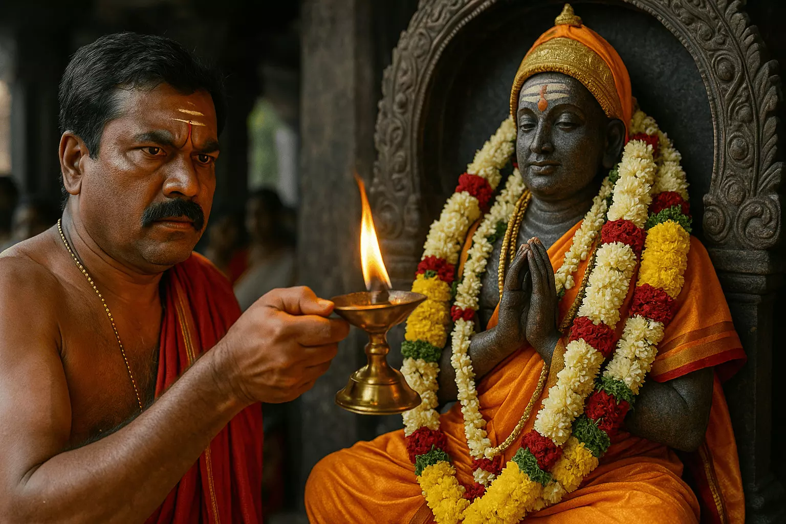 ராகவேந்திரருக்கு ராஜயோக அபிஷேகம் – பக்தர்கள் பரவசம் ராகவேந்திரருக்கு ராஜயோக அபிஷேகம் – பக்தர்கள் பரவசம்