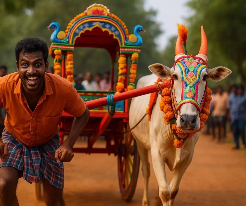 வண்டி வேடிக்கை: சேலத்தில் மகிழ்ச்சி பொங்கிய திருவிழா வண்டி வேடிக்கை: சேலத்தில் மகிழ்ச்சி பொங்கிய திருவிழா