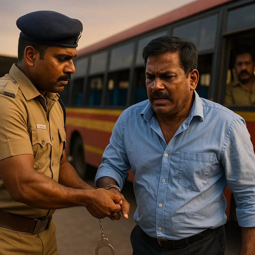 அரசு பேருந்து ஓட்டுனரை தாக்கிய வி.சி., நிர்வாகி கைது அரசு பேருந்து ஓட்டுனரை தாக்கிய வி.சி., நிர்வாகி கைது