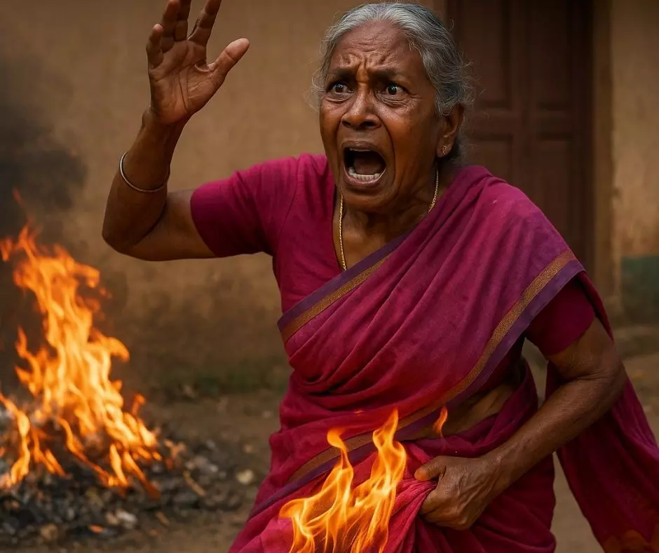 சேலத்தில் சேலை தீப்பற்றி 80 வயதுடைய மூதாட்டி பலி சேலத்தில் சேலை தீப்பற்றி 80 வயதுடைய மூதாட்டி பலி