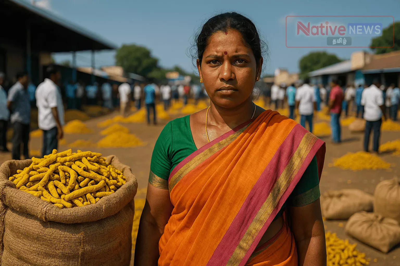 விழா சூழலில் மஞ்சளுக்கு இடமில்லை – தேர் திருவிழாவால் ஏலம் ரத்து விழா சூழலில் மஞ்சளுக்கு இடமில்லை – தேர் திருவிழாவால் ஏலம் ரத்து