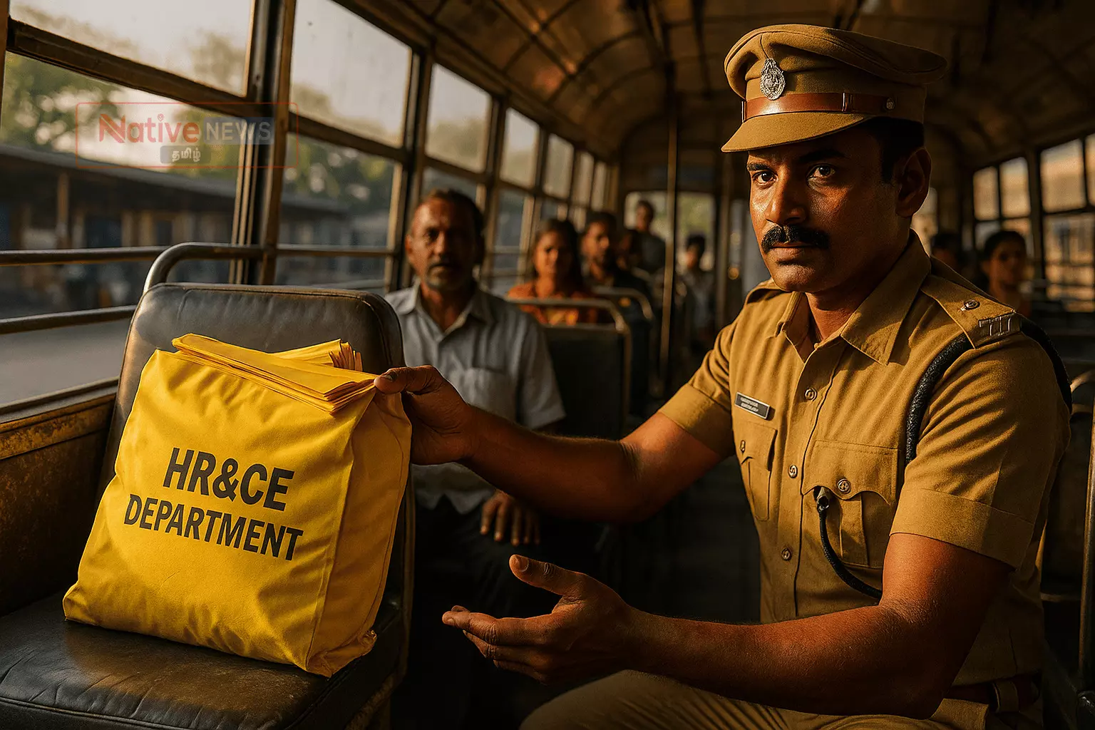 மஞ்சள் பையில் கோவில் ஆவணங்கள் - போலீசில் ஒப்படைப்பு மஞ்சள் பையில் கோவில் ஆவணங்கள் - போலீசில் ஒப்படைப்பு