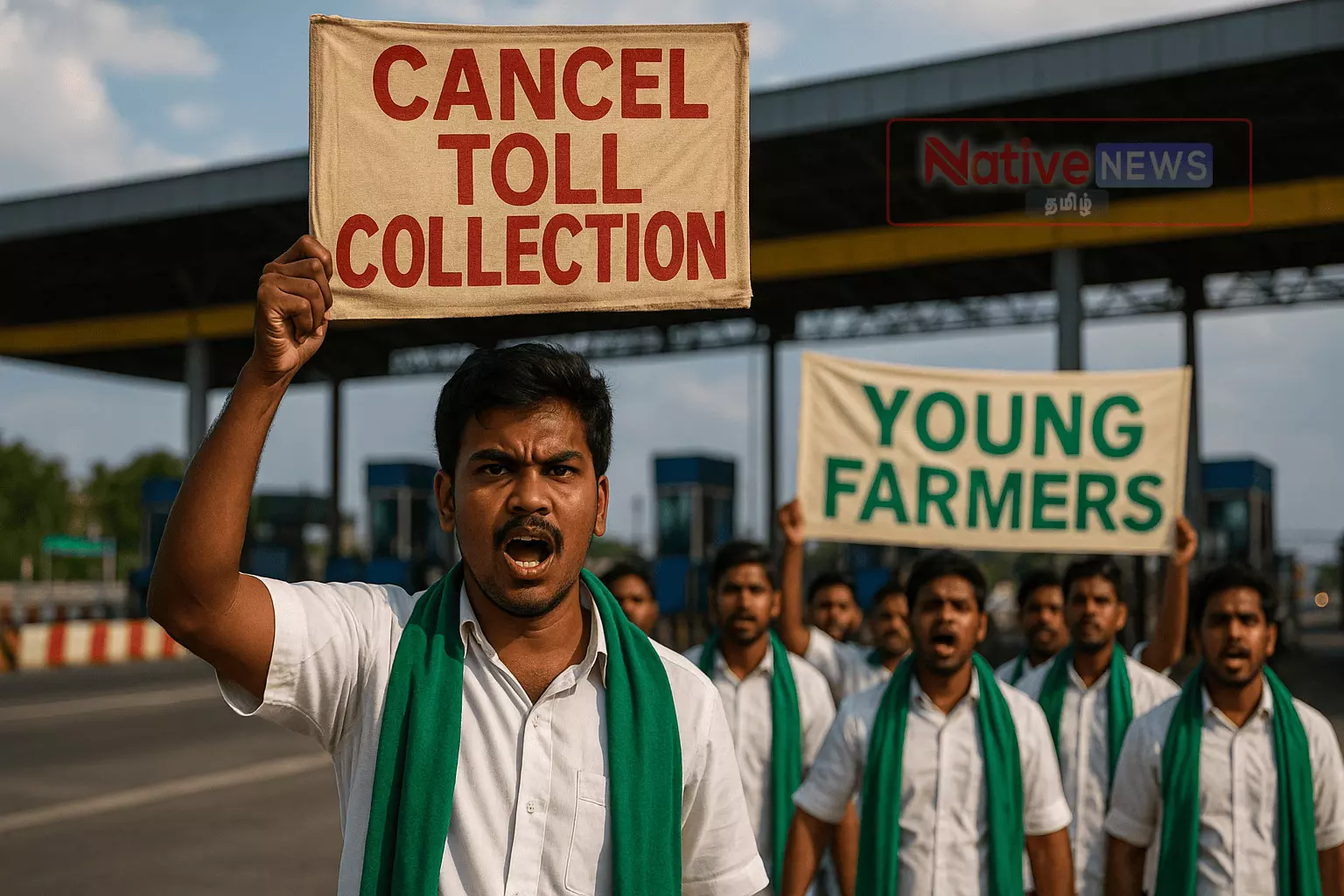 இளம் விவசாயிகள் சங்கம், சுங்கவரி எதிர்த்து கண்டன ஆர்ப்பாட்டம் இளம் விவசாயிகள் சங்கம், சுங்கவரி எதிர்த்து கண்டன ஆர்ப்பாட்டம்