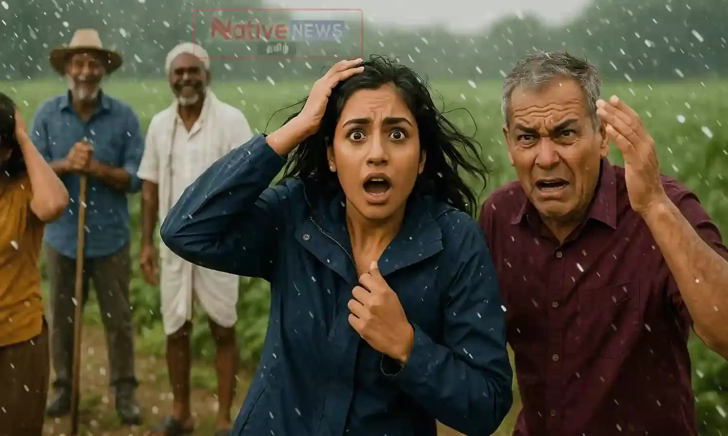 ஆலங்கட்டி மழையால் மக்கள் ஆச்சரியம், விவசாயிகள் மகிழ்ச்சி