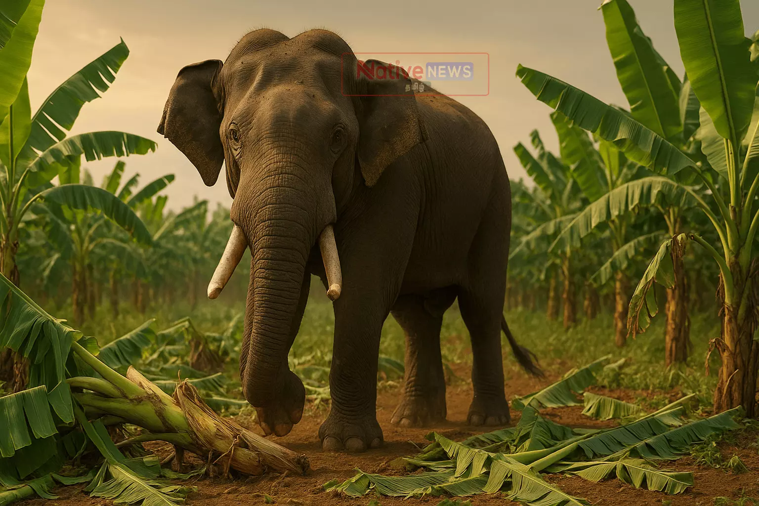 வெள்ளித்திருப்பூரில் ஒற்றை யானையின் ஆதிக்கம் வெள்ளித்திருப்பூரில் ஒற்றை யானையின் ஆதிக்கம்