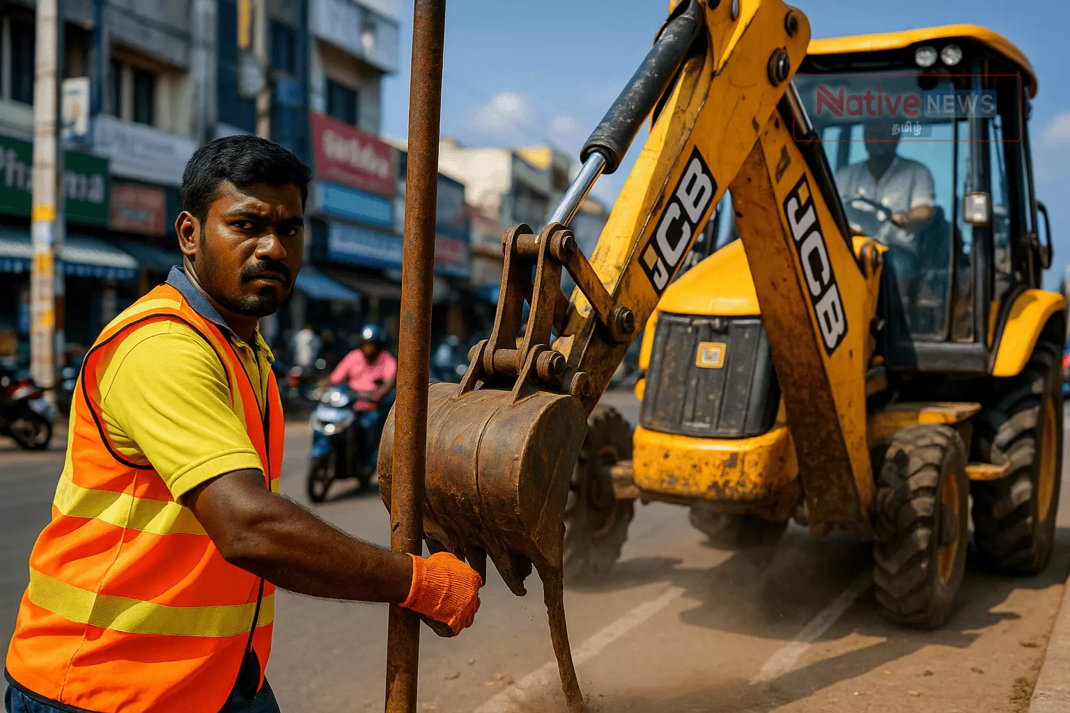 நாமக்கலில் கட்சி கொடி கம்பங்கள் அகற்றம் பணி தீவிரம் நாமக்கலில் கட்சி கொடி கம்பங்கள் அகற்றம் பணி தீவிரம்