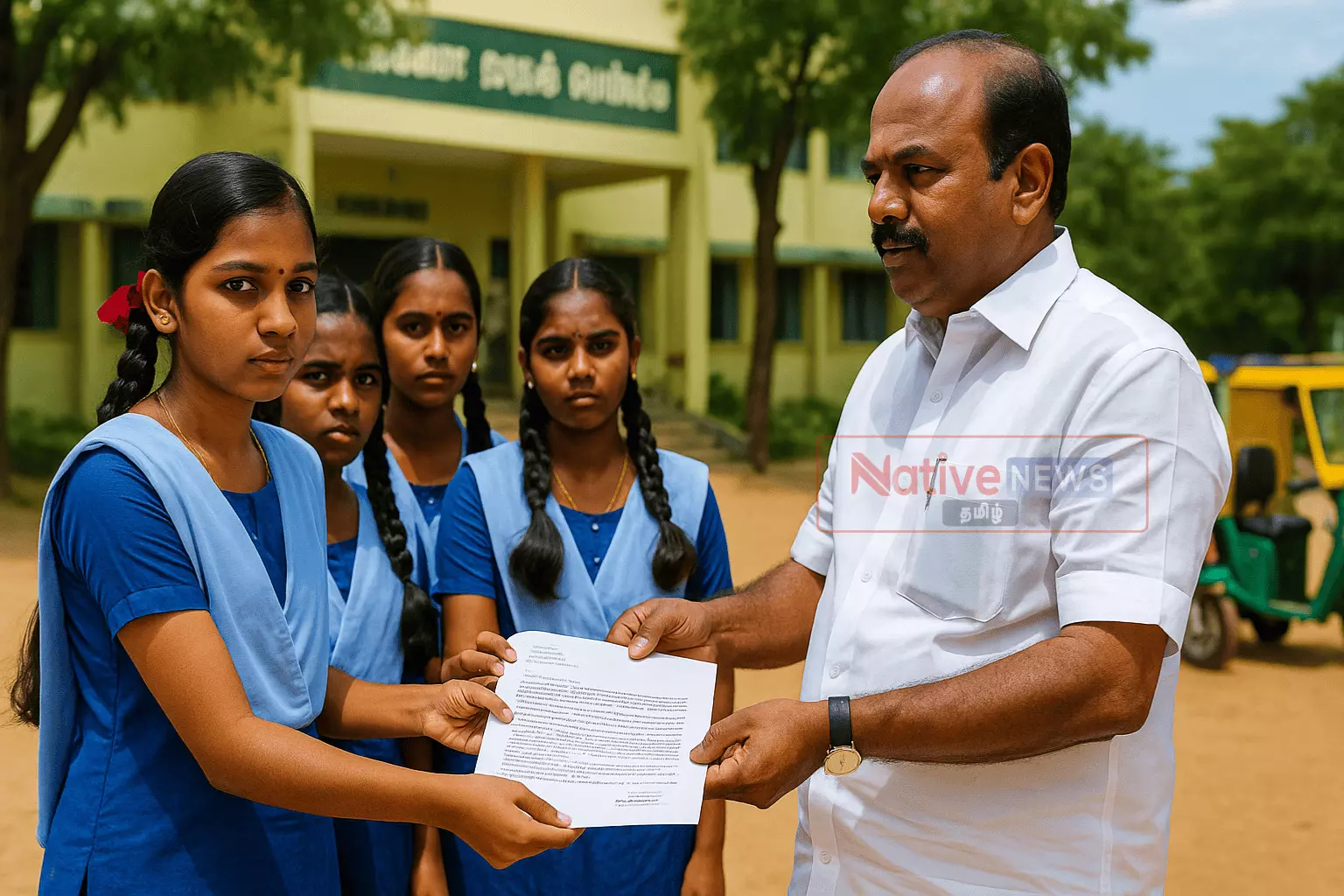மல்லசமுத்திரத்தில் 10ம் வகுப்பு மாணவியரின் கோரிக்கை மல்லசமுத்திரத்தில் 10ம் வகுப்பு மாணவியரின் கோரிக்கை