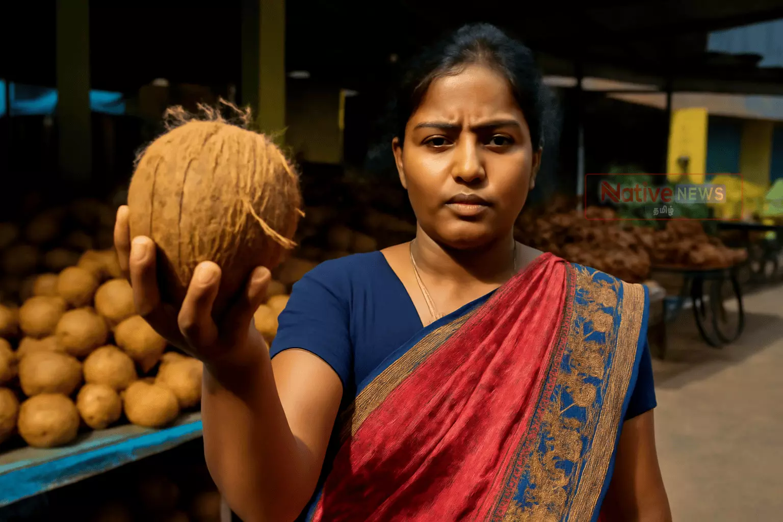 பரமத்தியில் தேங்காய் விலை ஏற்றம் பரமத்தியில் தேங்காய் விலை ஏற்றம்