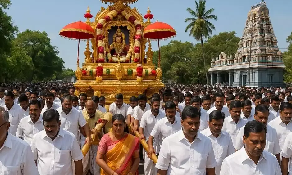 இ.பி.எஸ். பிறந்தநாள் விழாவில், திண்டலில் தங்கத்தேர் வழிபாடு! அ.தி.மு.க.வினர் பக்திபூர்வ கொண்டாட்டம்!
