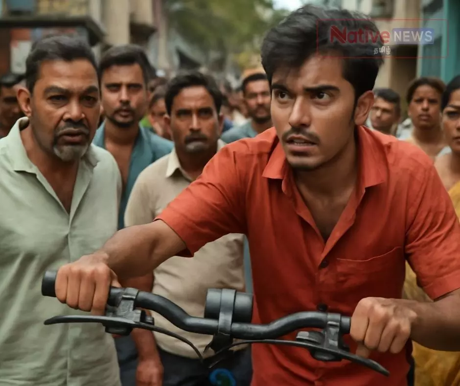 வீட்டில் சைக்கிளை திருட முயன்றவரை மக்கள் பிடித்தனர் வீட்டில் சைக்கிளை திருட முயன்றவரை மக்கள் பிடித்தனர்