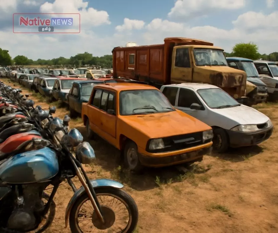 வீணாகும் வாகனங்களை ஏலம் விட கோரிக்கை வீணாகும் வாகனங்களை ஏலம் விட கோரிக்கை