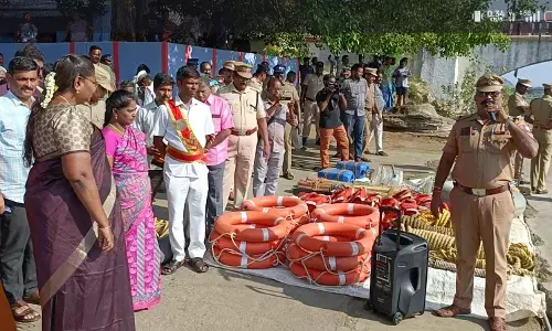 கலெக்டர் தலைமையில் பேரிடர் மீட்பு செயல்முறை விளக்க முகாம்