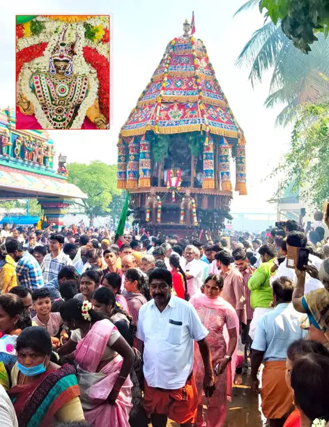 கீரம்பூர் எட்டுக்கையம்மன் தேர்த் திருவிழா : ஆயிரக்கணக்கில் பக்தர்கள் பங்கேற்பு கீரம்பூர் எட்டுக்கையம்மன் தேர்த் திருவிழா : ஆயிரக்கணக்கில் பக்தர்கள் பங்கேற்பு