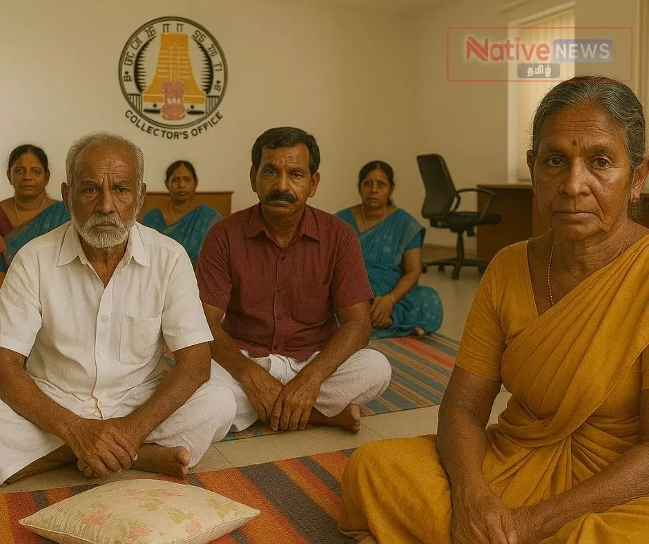 சேலம் கலெக்டர் அலுவலகத்தில் பாய், தலையணையுடன் மக்கள் தர்ணா சேலம் கலெக்டர் அலுவலகத்தில் பாய், தலையணையுடன் மக்கள் தர்ணா