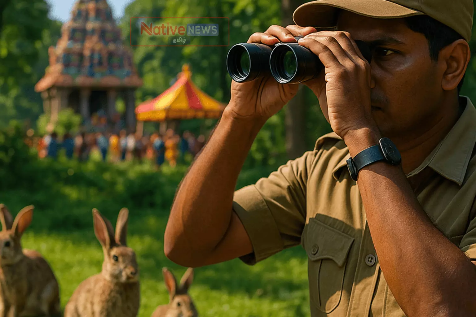கெங்கவல்லி மாரியம்மன் திருவிழாவில் பாரி வேட்டை தடுப்பு நடவடிக்கை கெங்கவல்லி மாரியம்மன் திருவிழாவில் பாரி வேட்டை தடுப்பு நடவடிக்கை