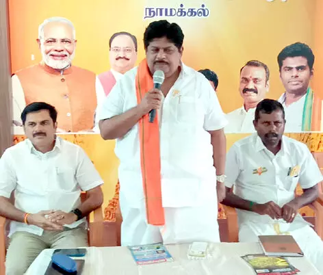 2026ம் ஆண்டு இபிஎஸ் தலைமையில் தமிழகத்தில் ஆட்சி அமைக்கப்படும்: பாஜ மாநில துணைத்தலைவர் பேச்சு 2026ம் ஆண்டு இபிஎஸ் தலைமையில் தமிழகத்தில் ஆட்சி அமைக்கப்படும்: பாஜ மாநில துணைத்தலைவர் பேச்சு