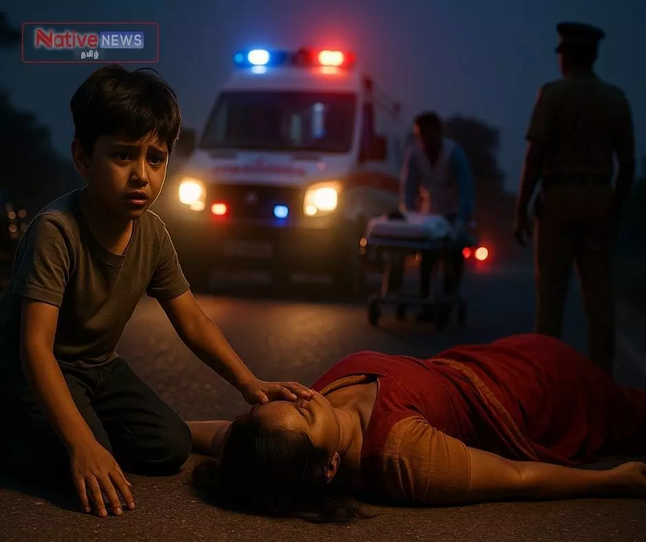 மகனின் கண்முன் தாய் உயிரிழந்தார் – ஈரோட்டில் நேர்ந்த துயர விபத்து! மகனின் கண்முன் தாய் உயிரிழந்தார் – ஈரோட்டில் நேர்ந்த துயர விபத்து!