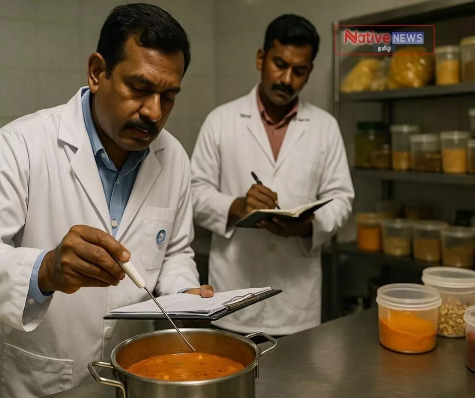 ஈரோடு உணவகங்களில் திடீர் சோதனை - உணவு பாதுகாப்பு அதிகாரிகளின் கடுமையான நடவடிக்கை - பல உணவகங்களுக்கு எச்சரிக்கை! ஈரோடு உணவகங்களில் திடீர் சோதனை - உணவு பாதுகாப்பு அதிகாரிகளின் கடுமையான நடவடிக்கை - பல உணவகங்களுக்கு எச்சரிக்கை!
