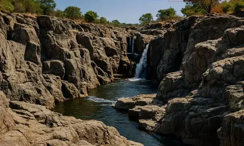 ஓகேனக்கலில் நீர்வரத்து குறைவு, சுற்றுலா பயணிகள் ஏமாற்றம் ஓகேனக்கலில் நீர்வரத்து குறைவு, சுற்றுலா பயணிகள் ஏமாற்றம்