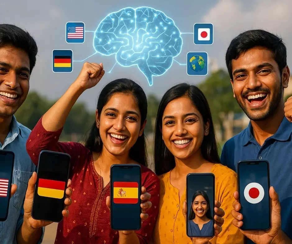 Hindi பேச 1 லட்சம் செலவு வேண்டாம்! AI உங்க Mobile-லேயே Personal Language Teacher - Trichy மாணவி 6 மொழி கற்றது எப்படி? Hindi பேச 1 லட்சம் செலவு வேண்டாம்! AI உங்க Mobile-லேயே Personal Language Teacher - Trichy மாணவி 6 மொழி கற்றது எப்படி?