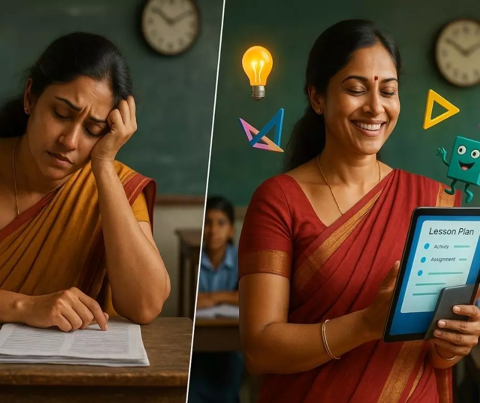 கல்வியில் தரம் உயர்த்தும் AI Lesson Plan! ஆசிரியர்களுக்கு புதிய உதவி! கல்வியில் தரம் உயர்த்தும் AI Lesson Plan! ஆசிரியர்களுக்கு புதிய உதவி!