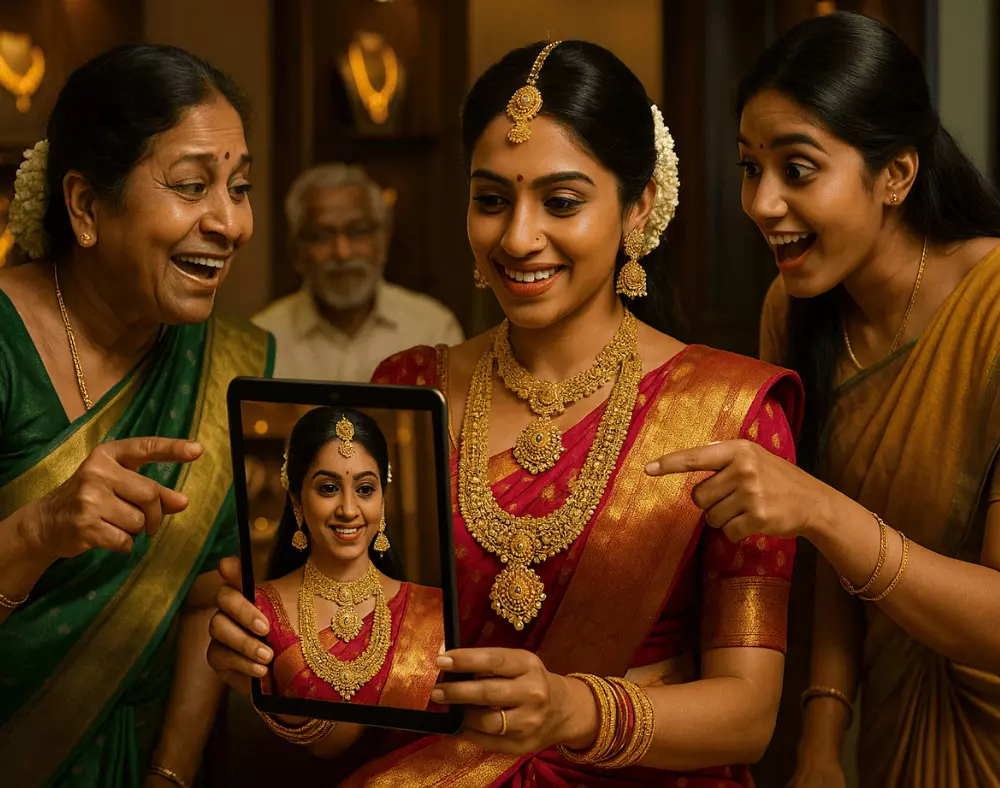 உங்கள் கனவு நகையை AI 3D-யில் காட்டும் - வாங்கும் முன்பே பார்க்கலாம்! உங்கள் கனவு நகையை AI 3D-யில் காட்டும் - வாங்கும் முன்பே பார்க்கலாம்!