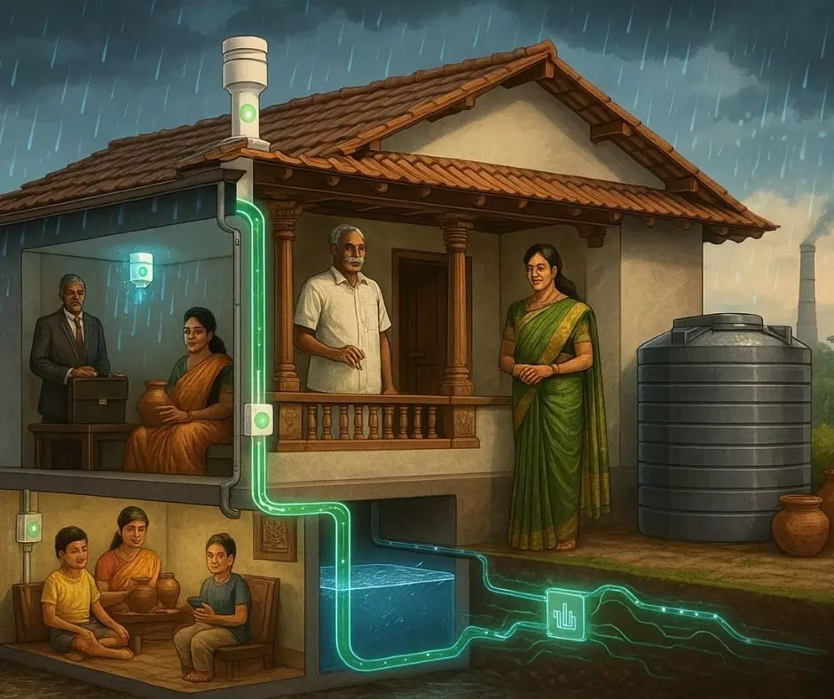 மழைநீரை எங்க, எவ்வளவு, எப்போ சேமிக்கணும்னு AI சொல்லி குடுக்குது - வீட்ல இருந்து நகரம் வரை! மழைநீரை எங்க, எவ்வளவு, எப்போ சேமிக்கணும்னு AI சொல்லி குடுக்குது - வீட்ல இருந்து நகரம் வரை!